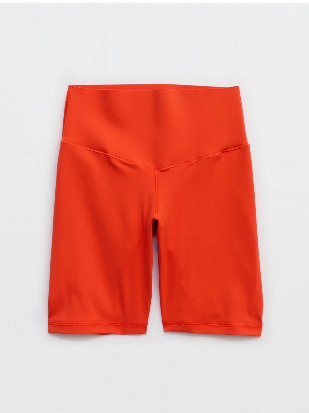 Orange Aerie High Rise Biker Shorts